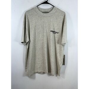 Fear of God Essentials T-Shirt Dark Oatmeal Sz Medium.